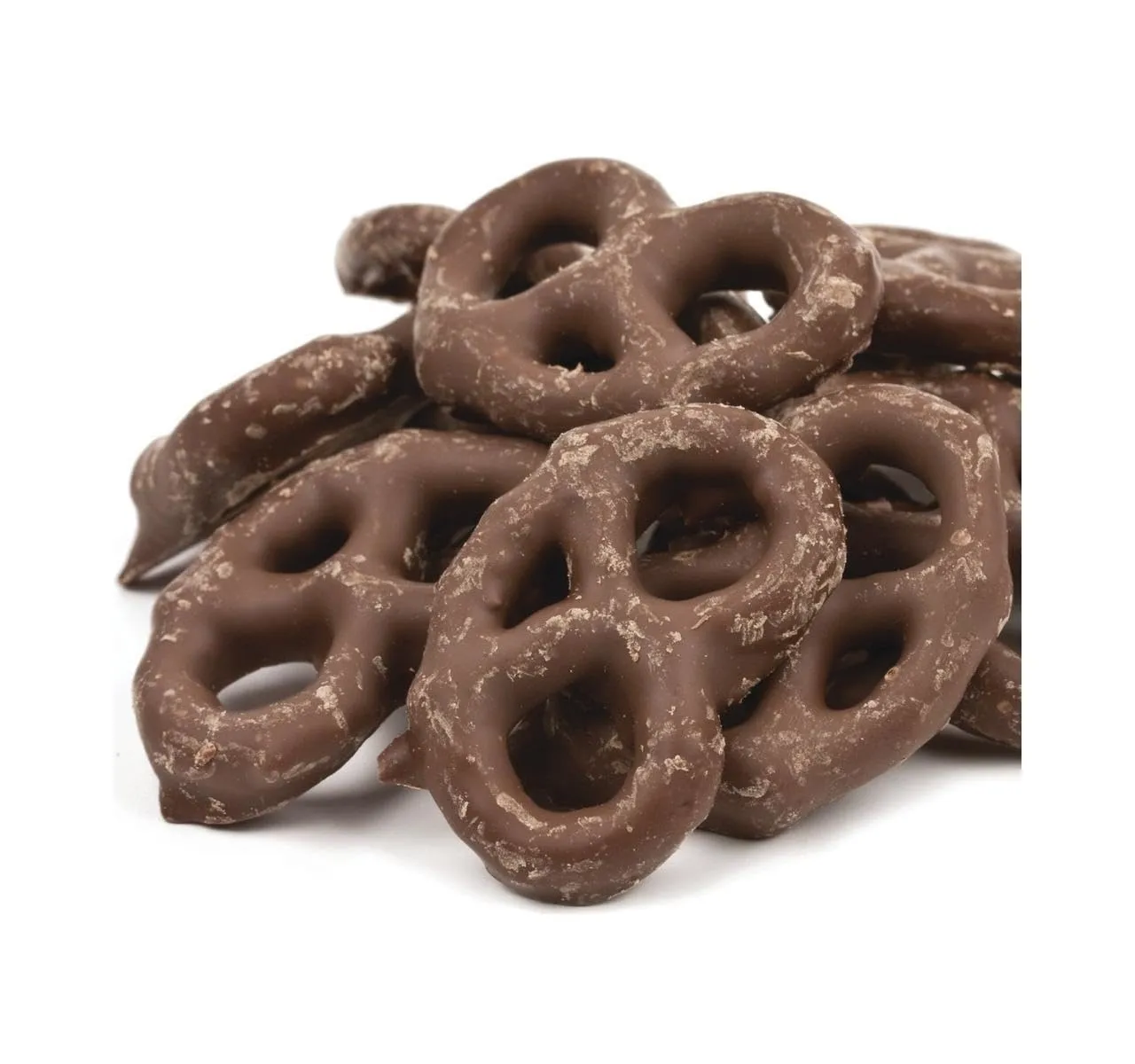 Chocolate Flavored Mini Pretzels - 1 lb of Fresh Gourmet Covered Coated Dipped Bite Size Pretzels