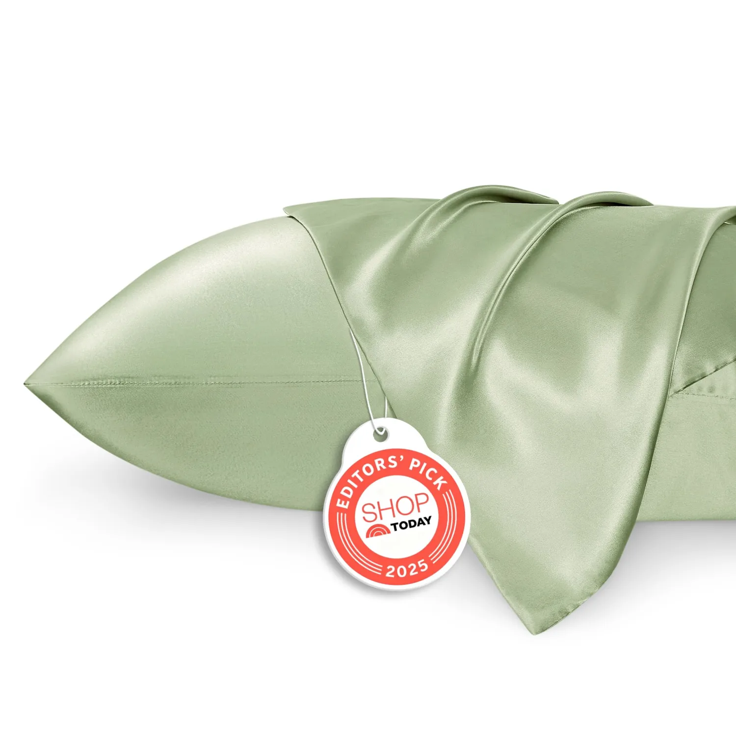 Bedsure Satin Pillowcase 2 Pack Similar to Silk Pillow Cases Standard Size, Pillow Case for Sleeping Women with Envelope Closure, Gifts for Women Men, Sage Green, 20x26 Inches, 2pcs