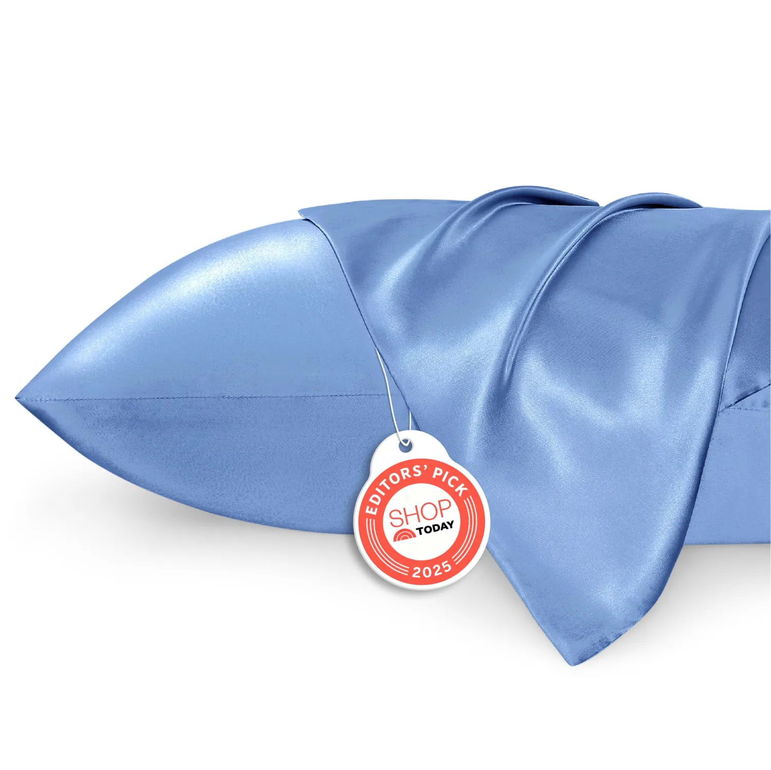Bedsure Satin Pillowcase 2 Pack Similar to Silk Pillow Cases Standard Size, Pillow Case for Sleeping Women with Envelope Closure, Gifts for Women Men, Sky Blue, 20x26 Inches, 2pcs