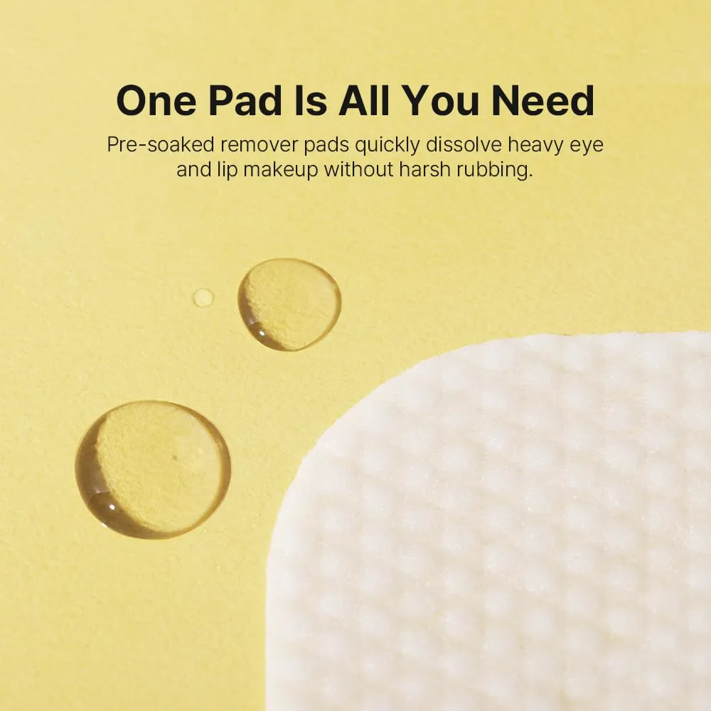 Ariul Purefull Lip & Eye Makeup Remover Pads – Oil-Infused Dual-Sided Pads, Gentle Exfoliation, Travel Friendly Compact Size, Korean Skincare (30 Pads x 3 Pack)