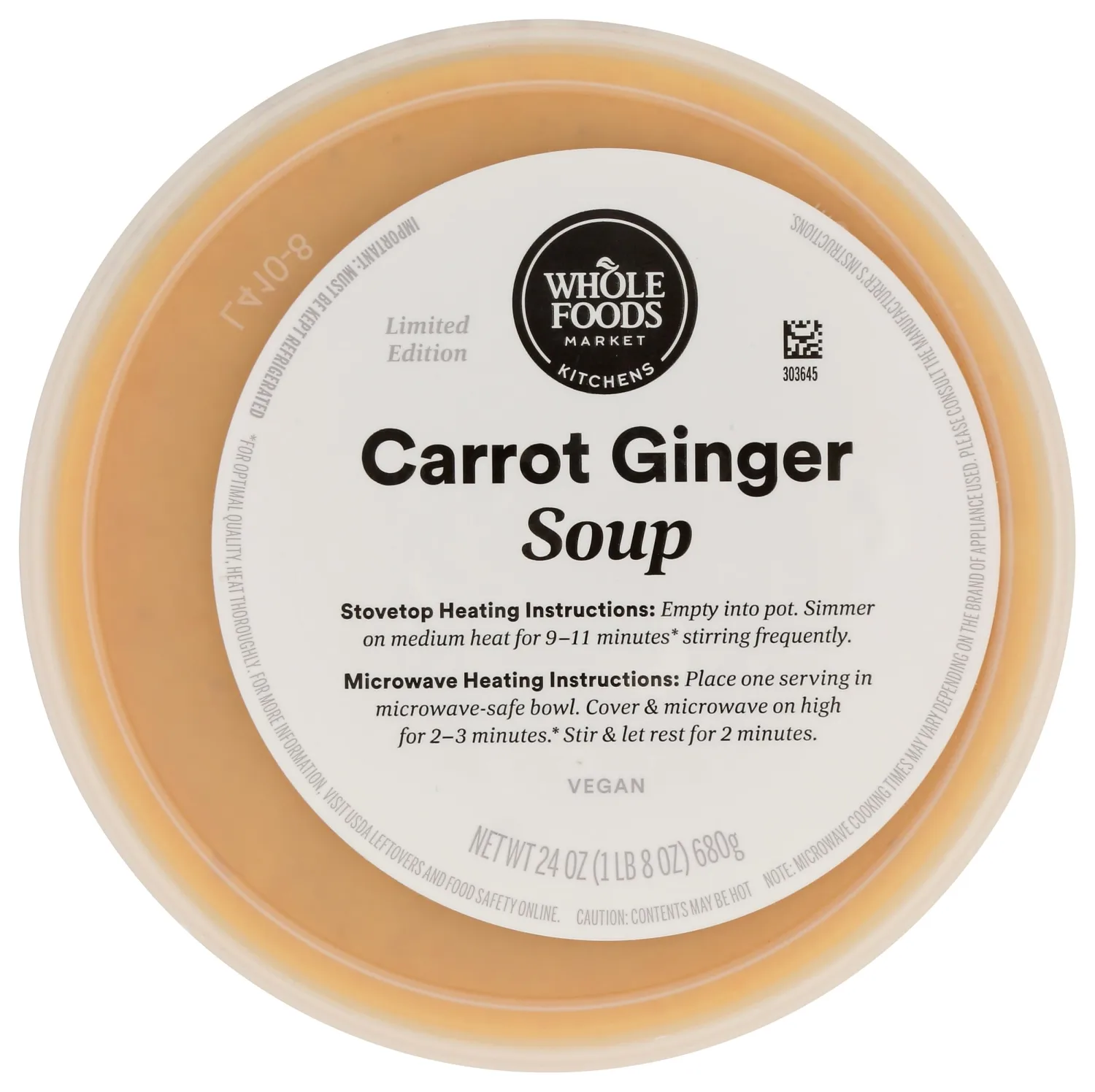 Whole Foods Market, Carrot Ginger Soup, 24 Ounce
