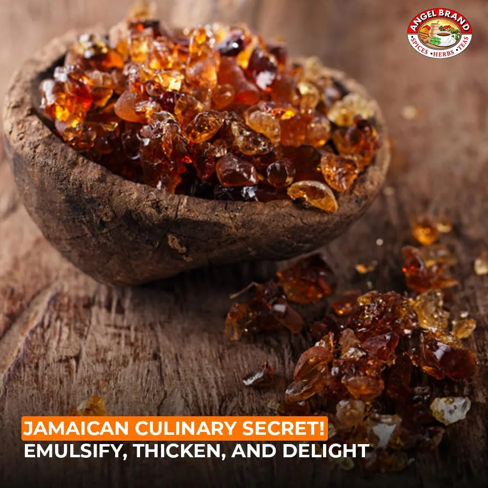 Angel Brand Gum Arabic Spice 1.5 Oz Pouch Pack of 3 - Sourced from the Finest Trees - Enjoy Culinary Creations with Our Premium Gum Arabic