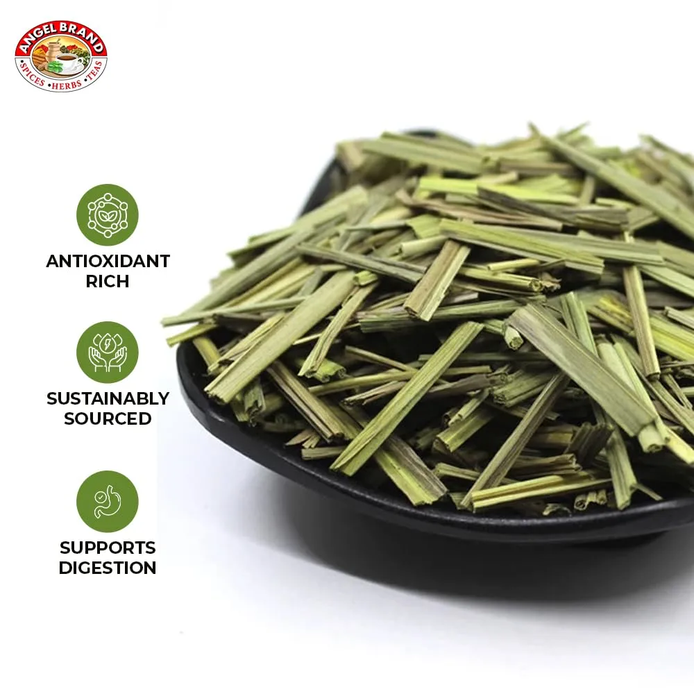 Angel Brand Fever Grass Tea Jamaican – 0.25 oz Pouch Pack of 3 – Dried Lemongrass Leaves for Herbal Tea and Infusions.