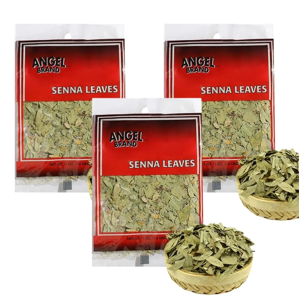 Angel Brand Senna Leaf – 0.5 oz Pouch – Dried Senna Leaves for Tea, Herbal Infusions, and Traditional Uses