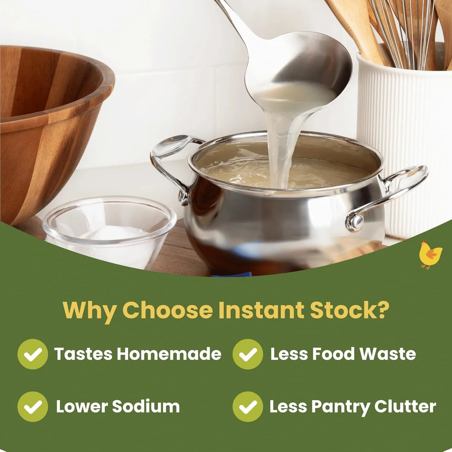 Cookstix Chili Cumin Lime Chicken Stock Sticks – Clean-Label Alternative to Bouillon Powder – No Sugar Added, Low Sodium, No Additives – Dehydrated Chicken Broth for Soups, Gravy, Cooking – 4 Pack