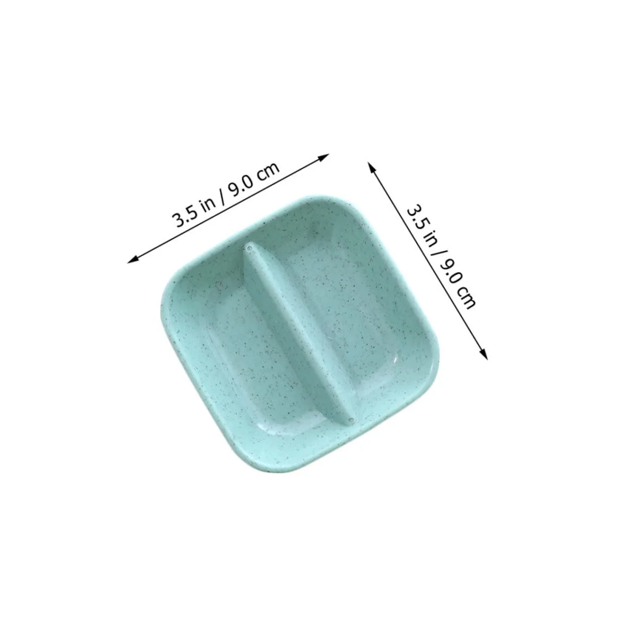 20-Piece Wheat Straw Sauce Dishes Set Two-Compartment Relish Plates Kitchen Tableware for Soy Sauce Condiments and Seasoning