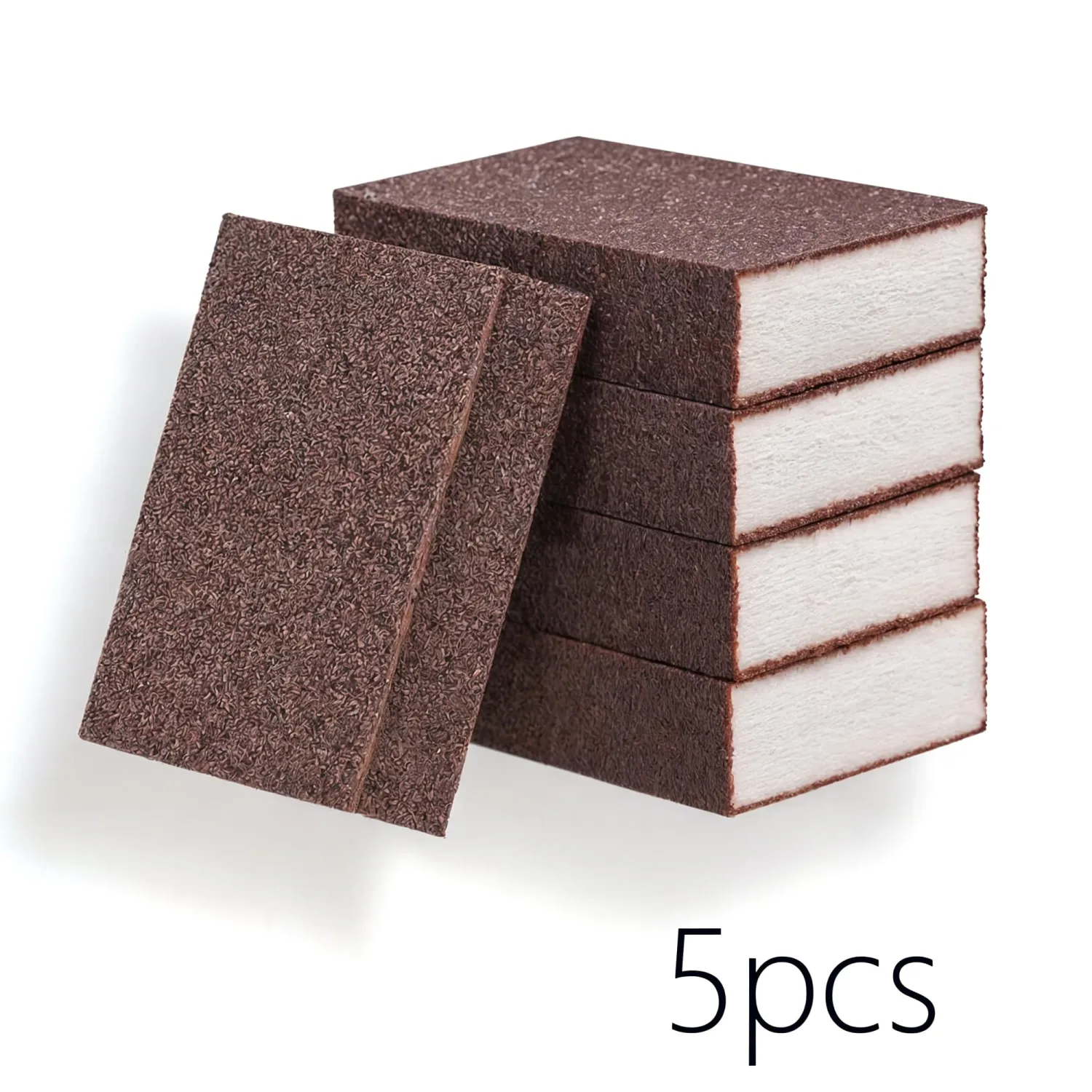 5 Powerful Pot Scrubber Cleaning Sponges, Heavy Duty Kitchen Eraser Scouring Pads, Dishwashing Oven Stove Cleaning Sponges, BBQ Grill Scrubbing Dish Cloths