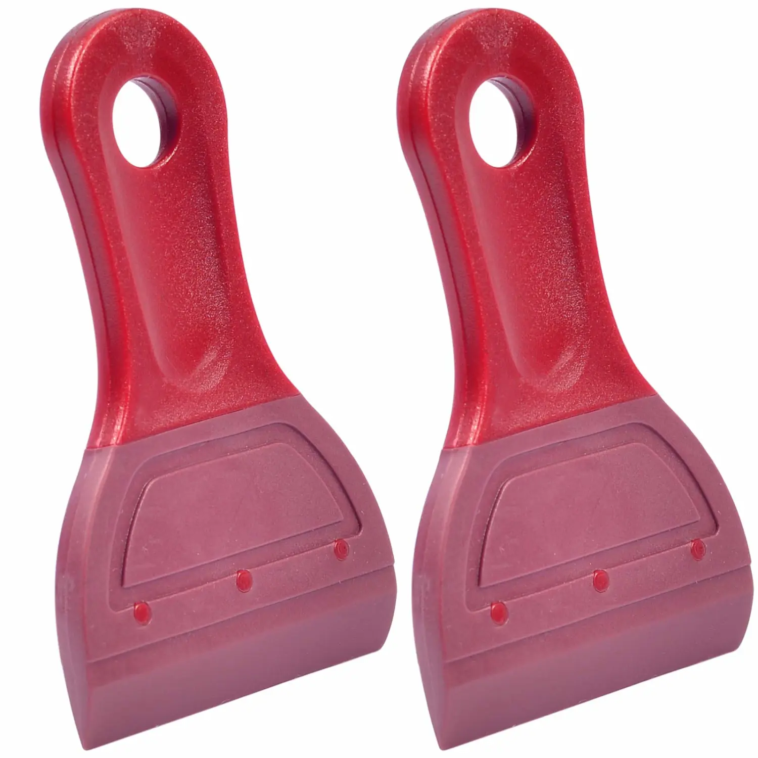 Small Squeegee Soft Rubber Blade 2.3 Inch Mini Size for Screen Printing, Chalk Paste or Ink, Self-Adhesive Vinyl, Desktop Screen Cleaning, Big Version, Pack of 2