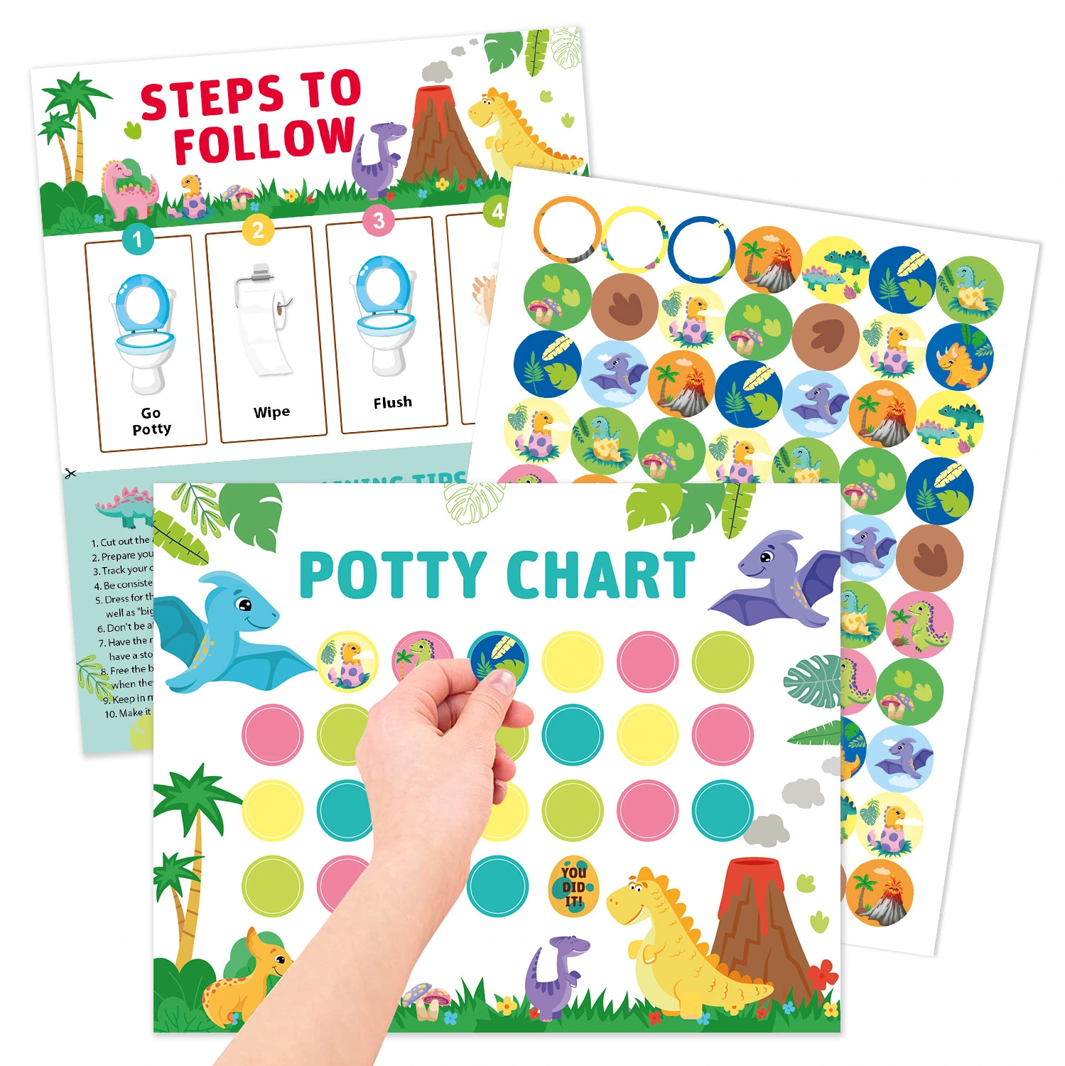 Children Toilet Training Reward Sticker Chart Boy