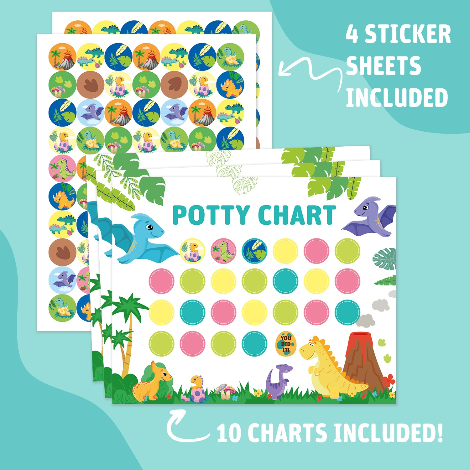 Children Toilet Training Reward Sticker Chart Boy