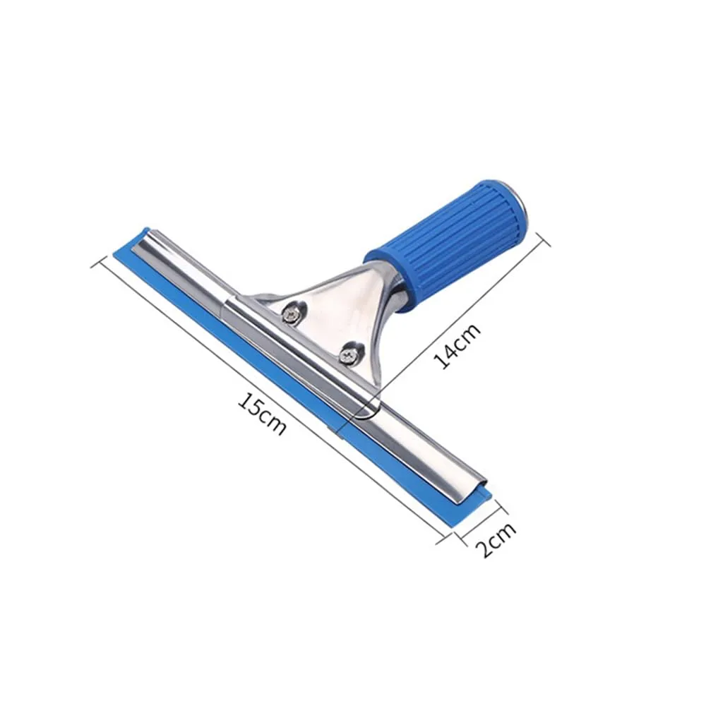 15cm 6in Blue Window Squeegee Bath Squeegee for Shower Glass Door, Mirrors, Tiles (6in/15cm, Blue)