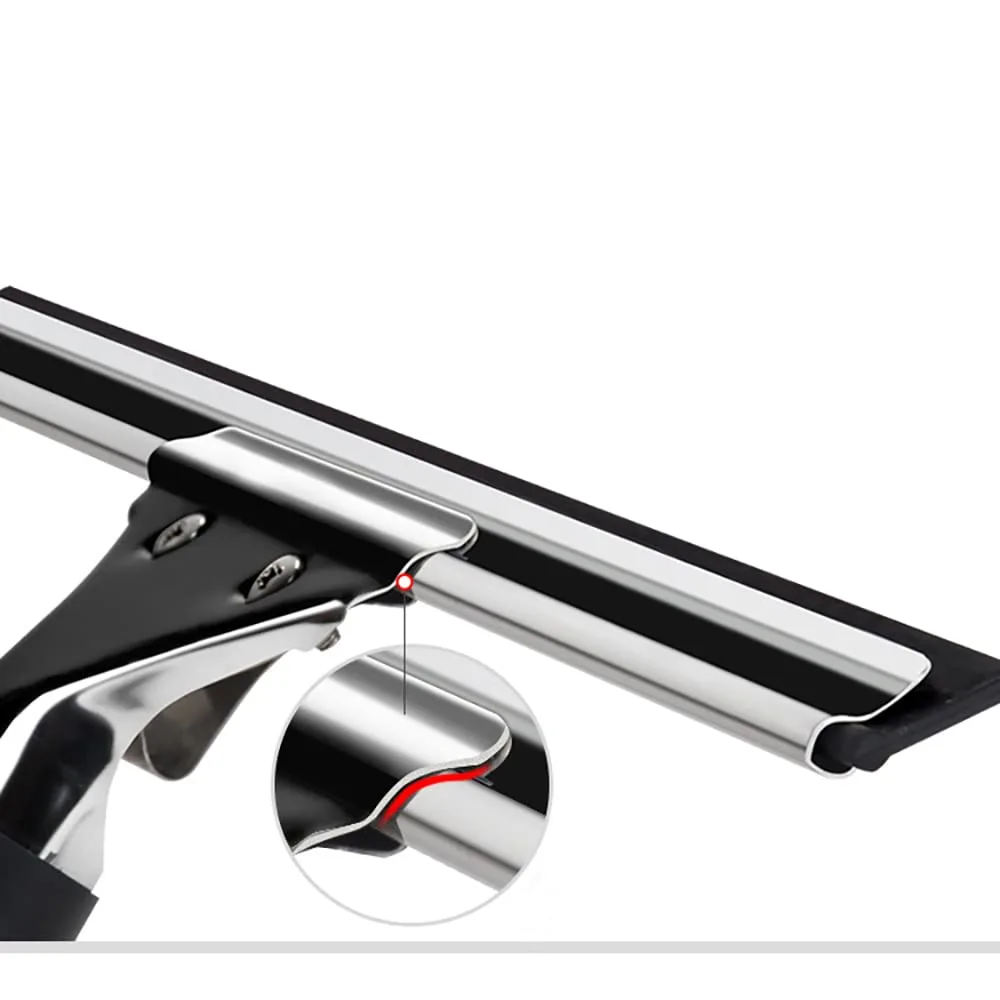 Black 35cm 14in Glass Squeegee for Window Cleaning, All Purpose Home Cleaner Tool for Car Windshield, Mirror, Glass Door (14in/35cm, Black)