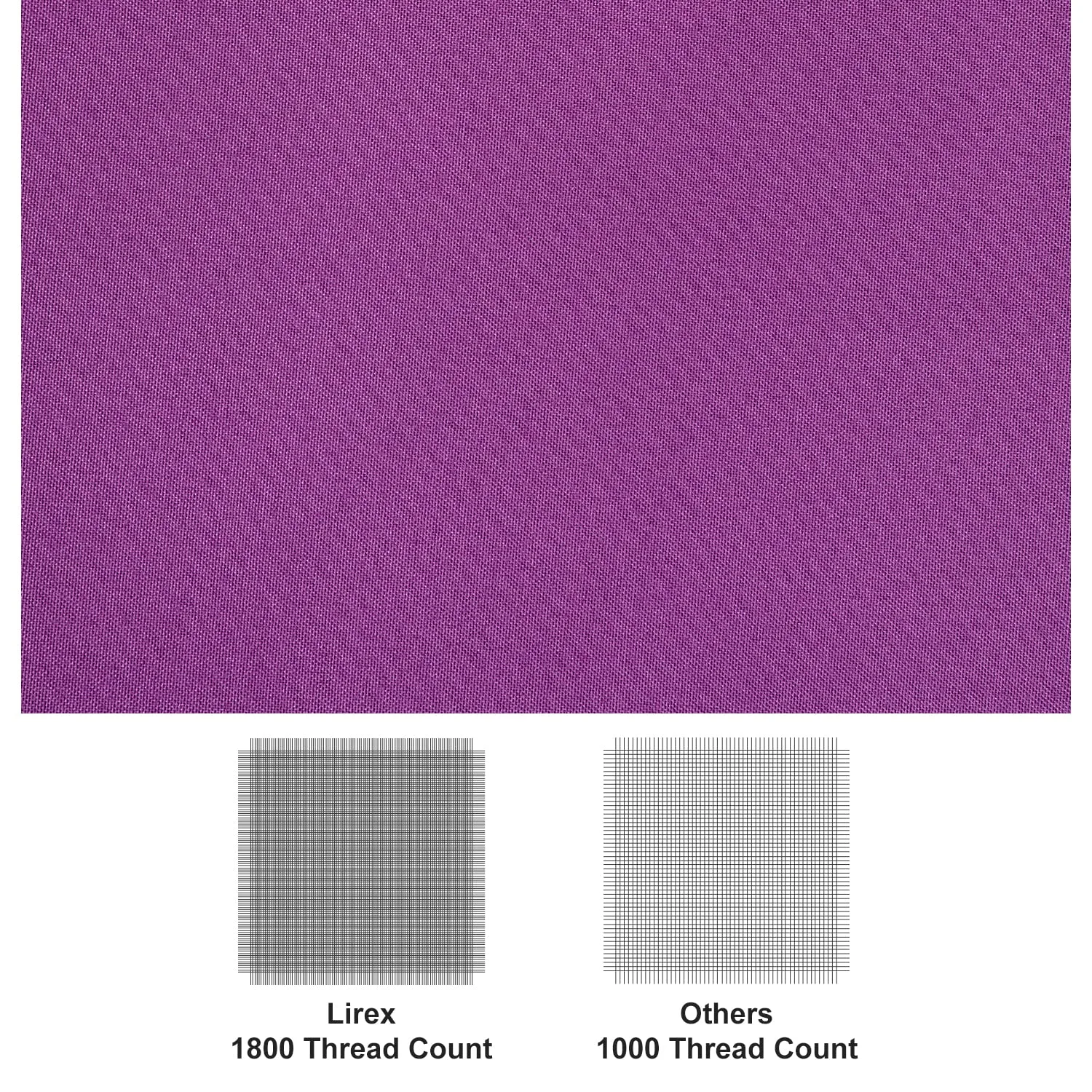 Lirex Flat Sheet, Full Size Extra Soft Brushed Microfiber 1800 Microfiber Flat Sheet, Machine Washable Wrinkle Free Breathable (Purple, Full)
