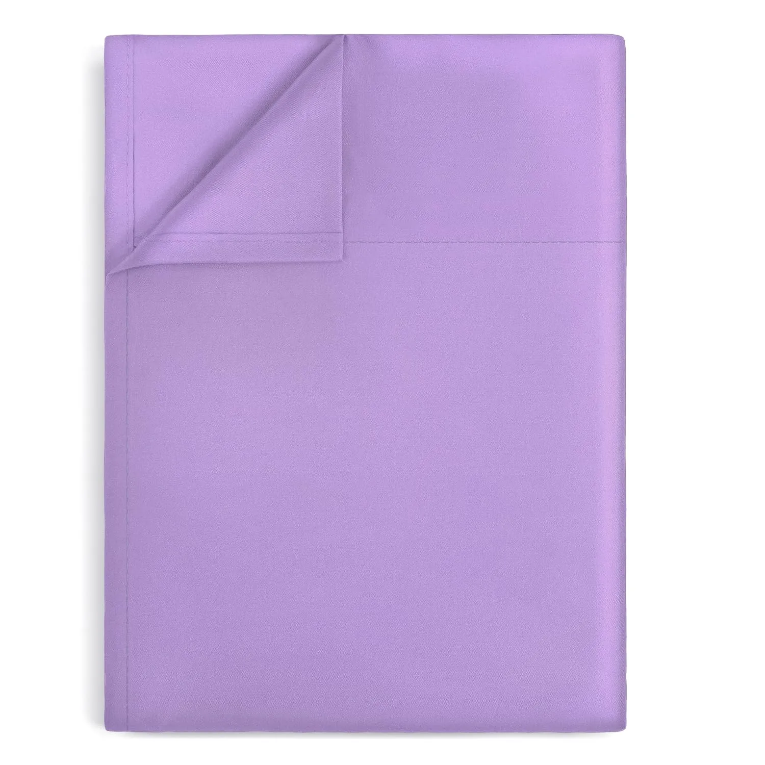 Lirex Light Purple Flat Sheet Twin,Ultra Soft & Breathable Brushed 1800 Microfiber, Hotel Quality Flat Sheet Sold Separately, Top Sheet for Bed (Light Purple, Twin)