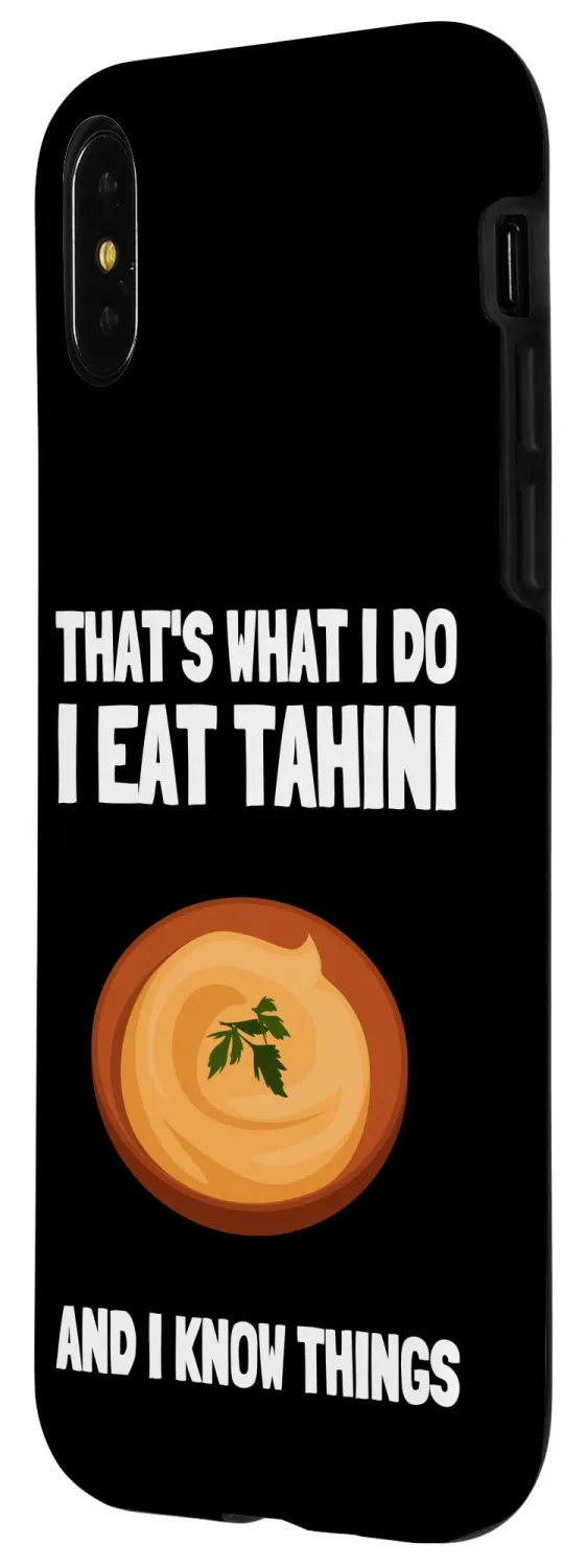 iPhone X/XS Chickpeas Hummus Tahini Falafel Pita And Vegetarian Vegan Case