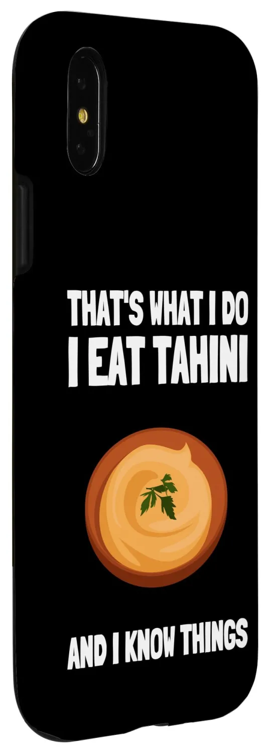 iPhone X/XS Chickpeas Hummus Tahini Falafel Pita And Vegetarian Vegan Case