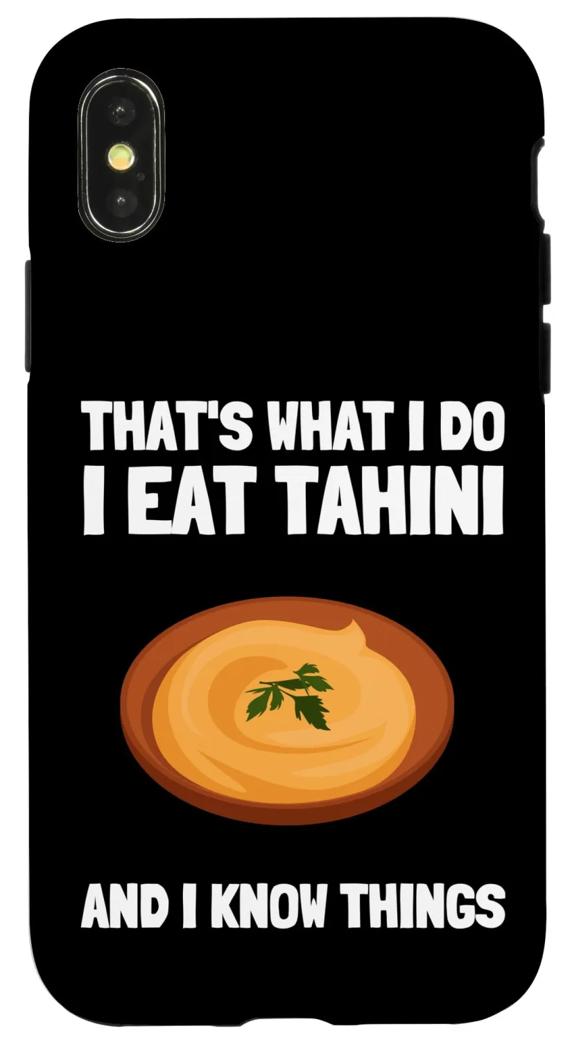 iPhone X/XS Chickpeas Hummus Tahini Falafel Pita And Vegetarian Vegan Case