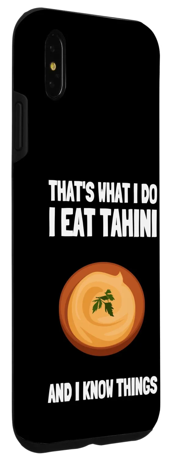 iPhone XS Max Chickpeas Hummus Tahini Falafel Pita And Vegetarian Vegan Case