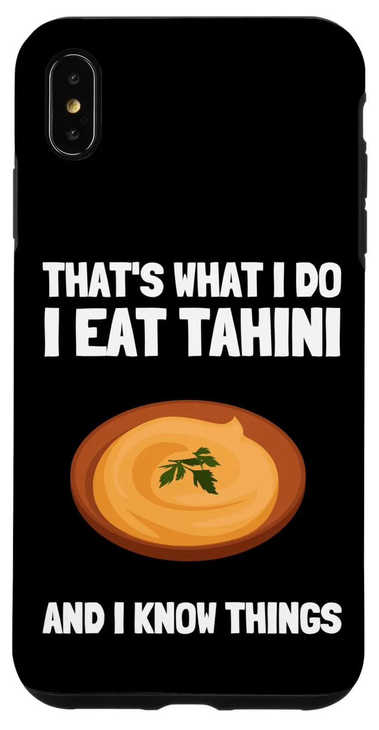 iPhone XS Max Chickpeas Hummus Tahini Falafel Pita And Vegetarian Vegan Case