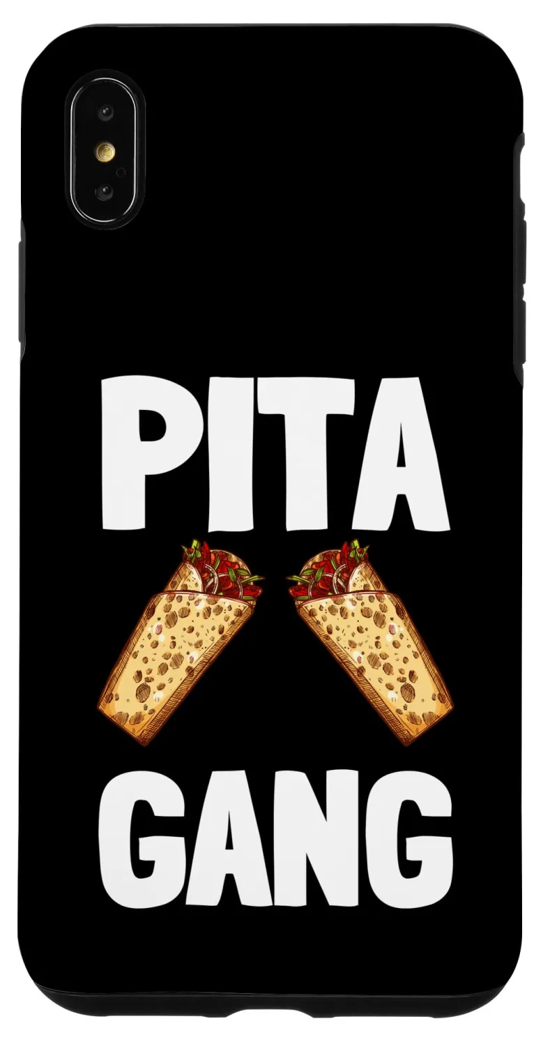 iPhone XS Max Chickpeas Hummus Tahini Falafel Pita And Vegetarian Vegan Case