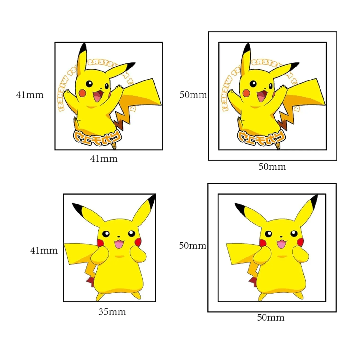 20 Pokémon Tattoo Stickers Cartoon Tattoo Stickers Water Transfer Printing Disposable Tattoo Birthday Party