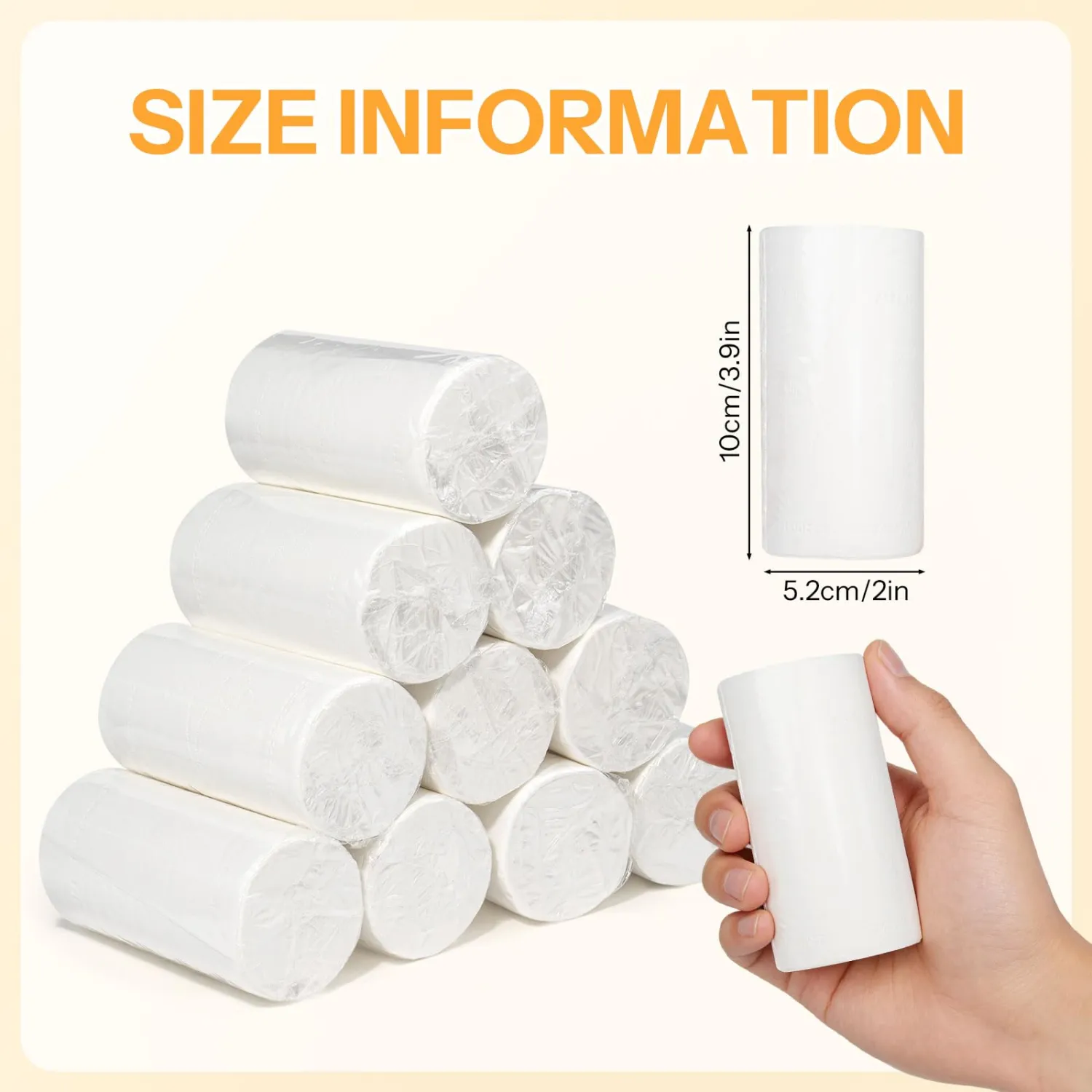 5-Pack Travel Toilet Paper Bulk, Individually Wrapped RV Toilet Paper, Compact Coreless Rolls, Septic Safe Tissues, Ideal for Camping, Hiking, Travel
