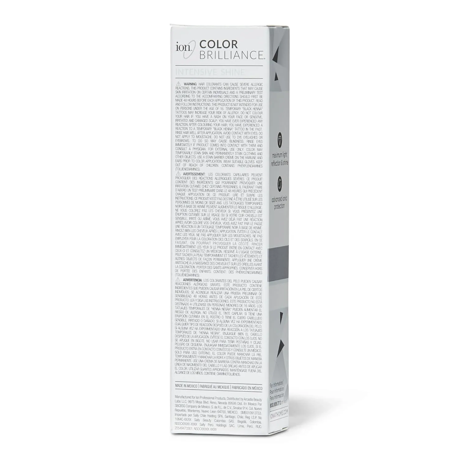 Ion Permanent Brights Creme Toner Icy White, Vegan, Cruelty Free, PPD Free, 100% Gray Coverage, Long Lasting, Fade Resistant Color, 2.05 oz