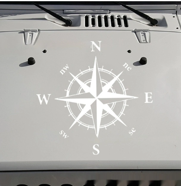 Car Compass Totem Sticker Decal Hood Car Decal