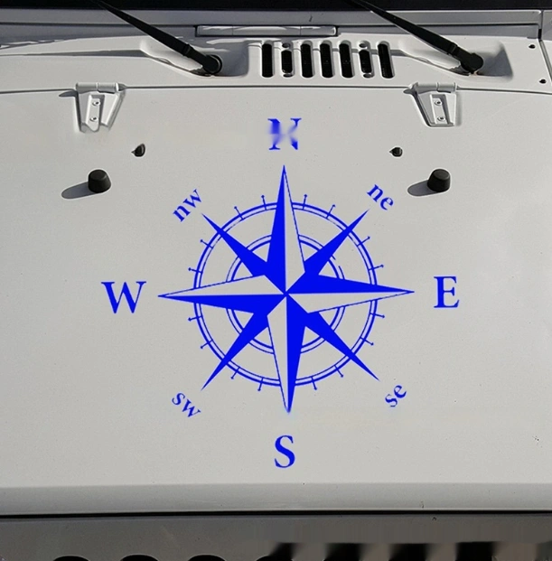 Car Compass Totem Sticker Decal Hood Car Decal