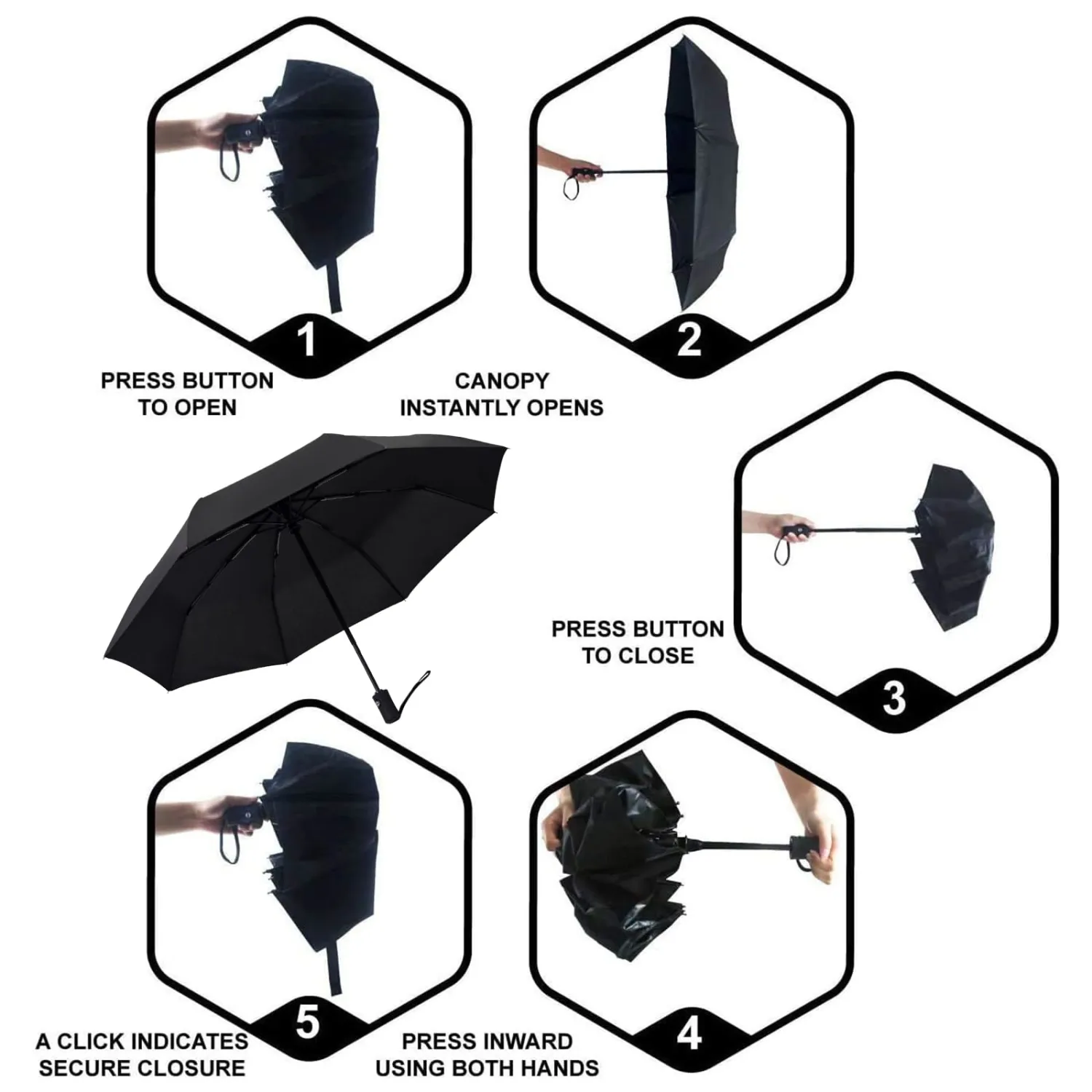 SY COMPACT Travel Umbrella Windproof Automatic Umbrellas Small Compact UV Sun Protection Factory Outlet Umbrella