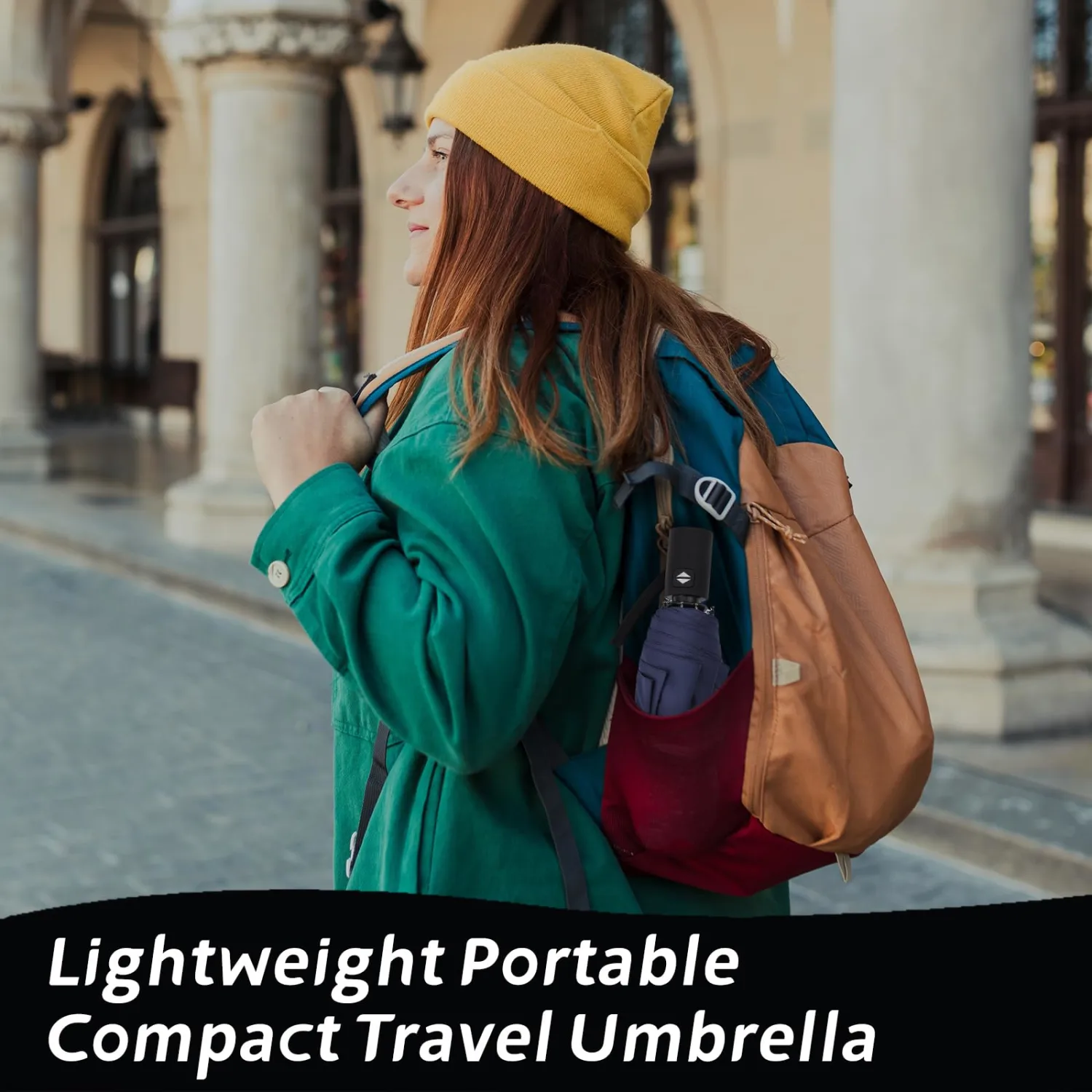 Travel Compact Umbrellas for Rain Portable Automatic Open/Close Windproof Folding Small Umbrella