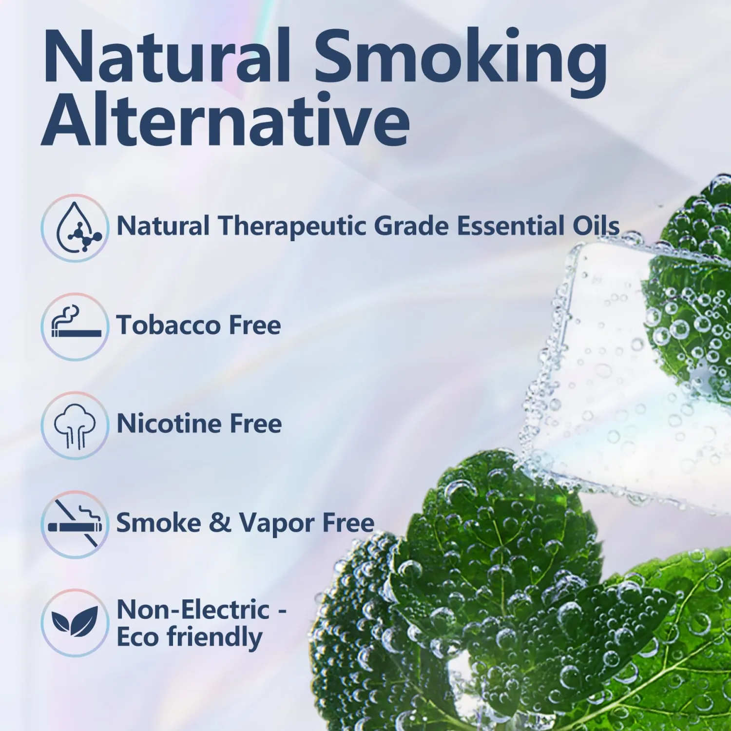 Natural Air Inhaler | Non Electric Flavored Air Refreshing Support | Oral Fixation Cool Menthol Essential Oils, Craving Relief 3 Pack