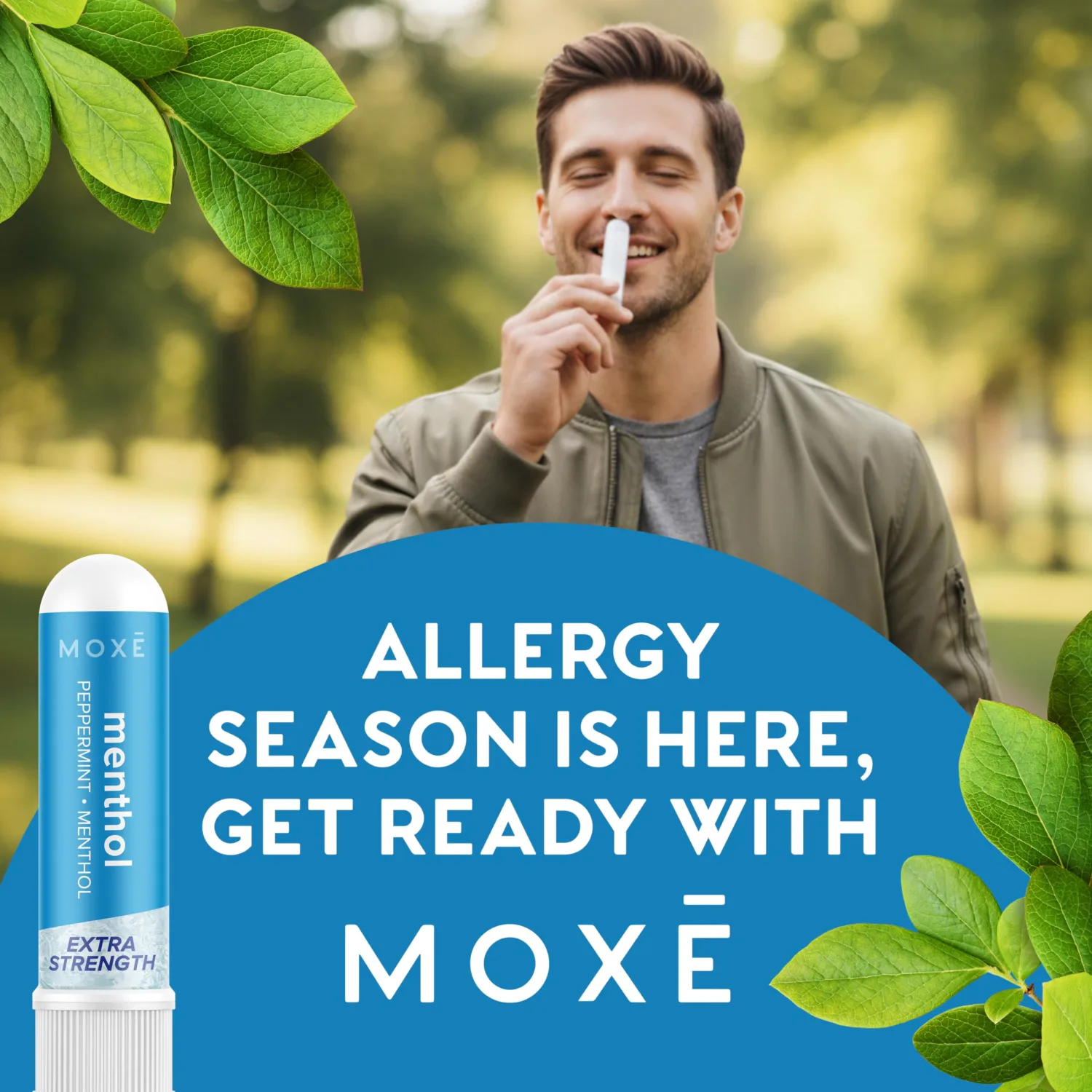 MOXĒ Extra Strength Menthol Nasal Inhaler | Powerful Cooling Menthol for Sinus Relief & Clear Breathing | Made in The USA | Maximum Strength Aromatherapy for Instant Refreshment
