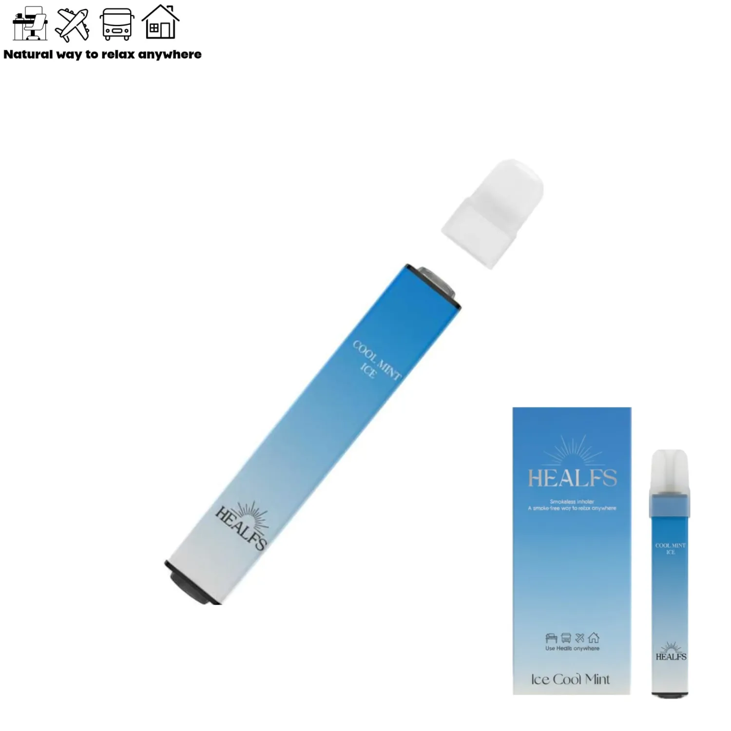 Mint Aroma Inhaler 1 Pack | Non‑Electric Air Sticks for Good Habits | Gentle Fruity Scent for Clarity & Relaxation