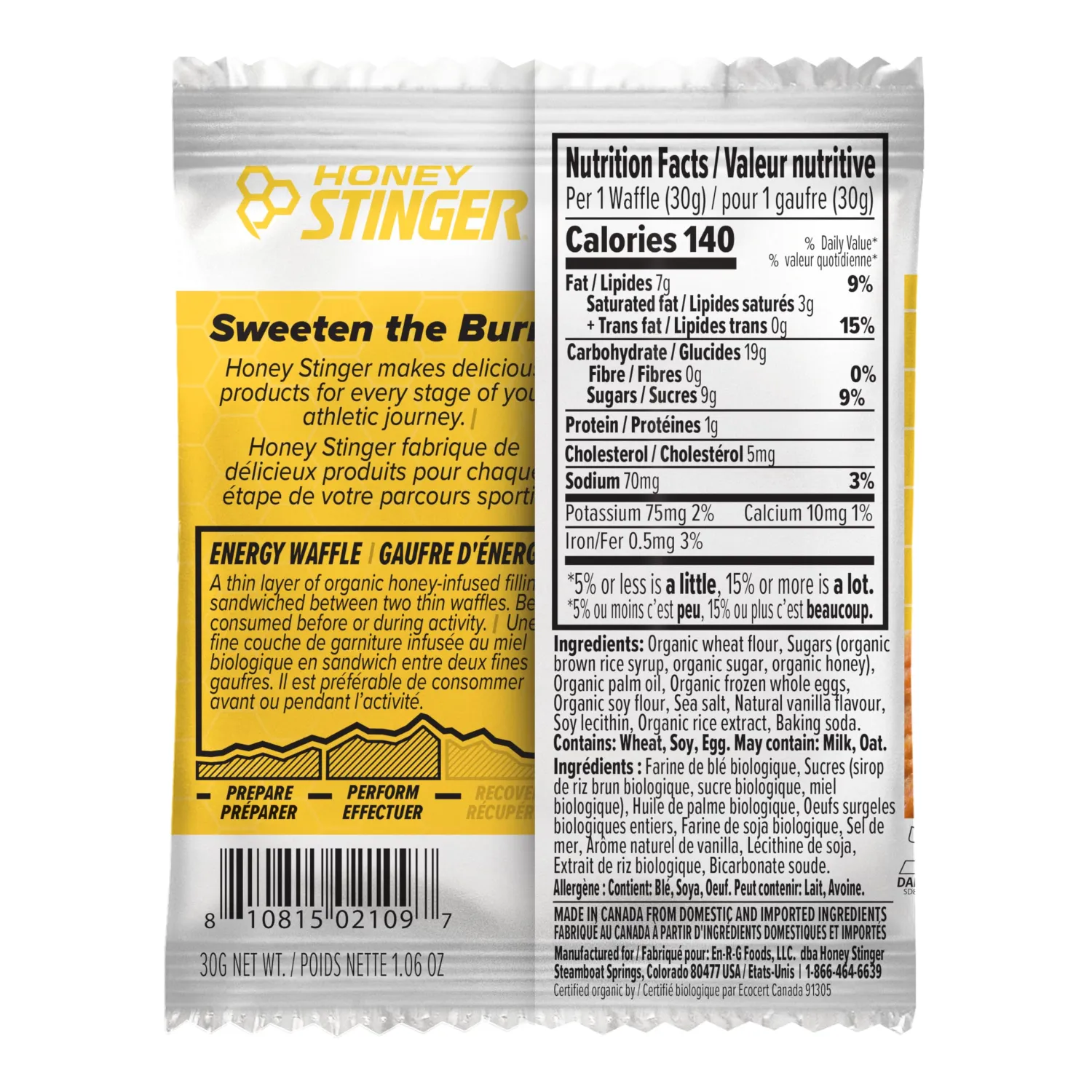 Honey Stinger Organic Mini Vanilla Waffles,Energy Stroopwafel for Exercise,Endurance and Performance,Sports Nutrition for Home & Gym,Pre and Post Workout,1 Bag,5.3 Ounce,(Pack of 2)