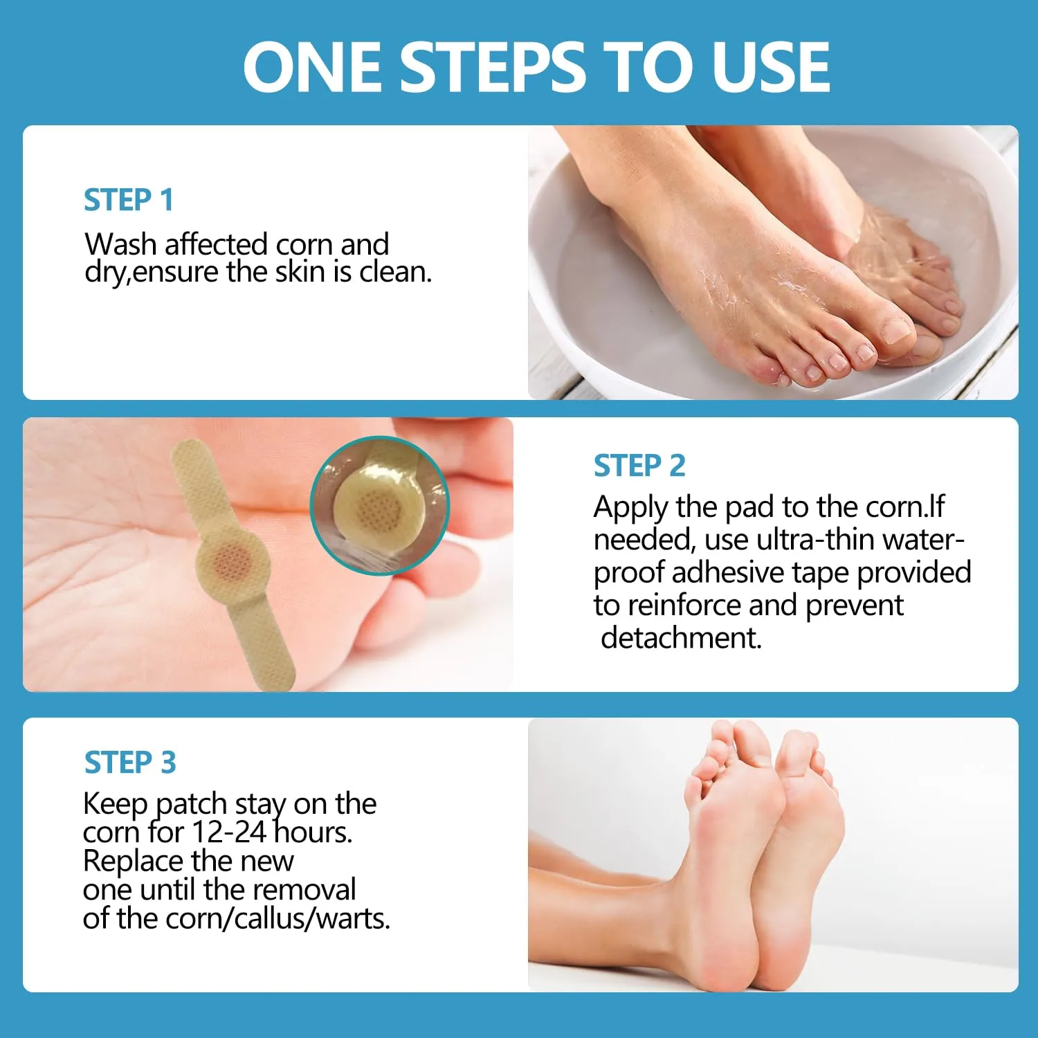 Corn removers for Toes feet Bottom of Foot Corn Remover,Corn Pads Callus Remover for Toes feet with 40% Salicylic 36 Count