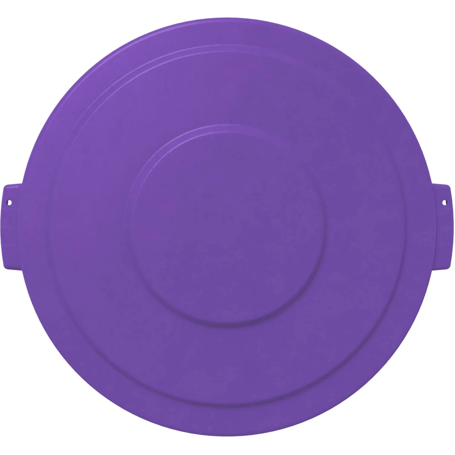SPARTA Bronco Waste Container Trash Can Lid, Round Trash Bin for Disposal, 32 Gallons, Purple