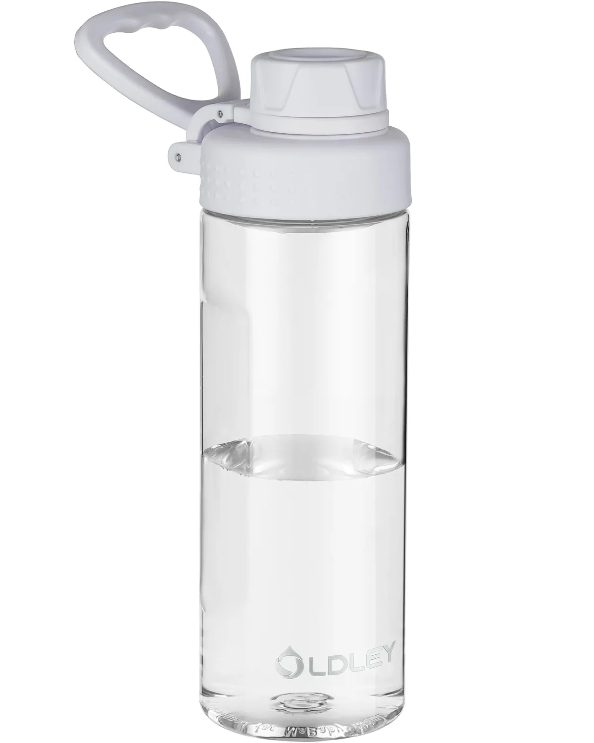 OLDLEY Water Bottles 20oz BPA Free Tritan Water Bottle with Carry Handle and Spout Lid, Leakproof Kids Water Bottle for Home,Travel, School, Outdoors, Transparent