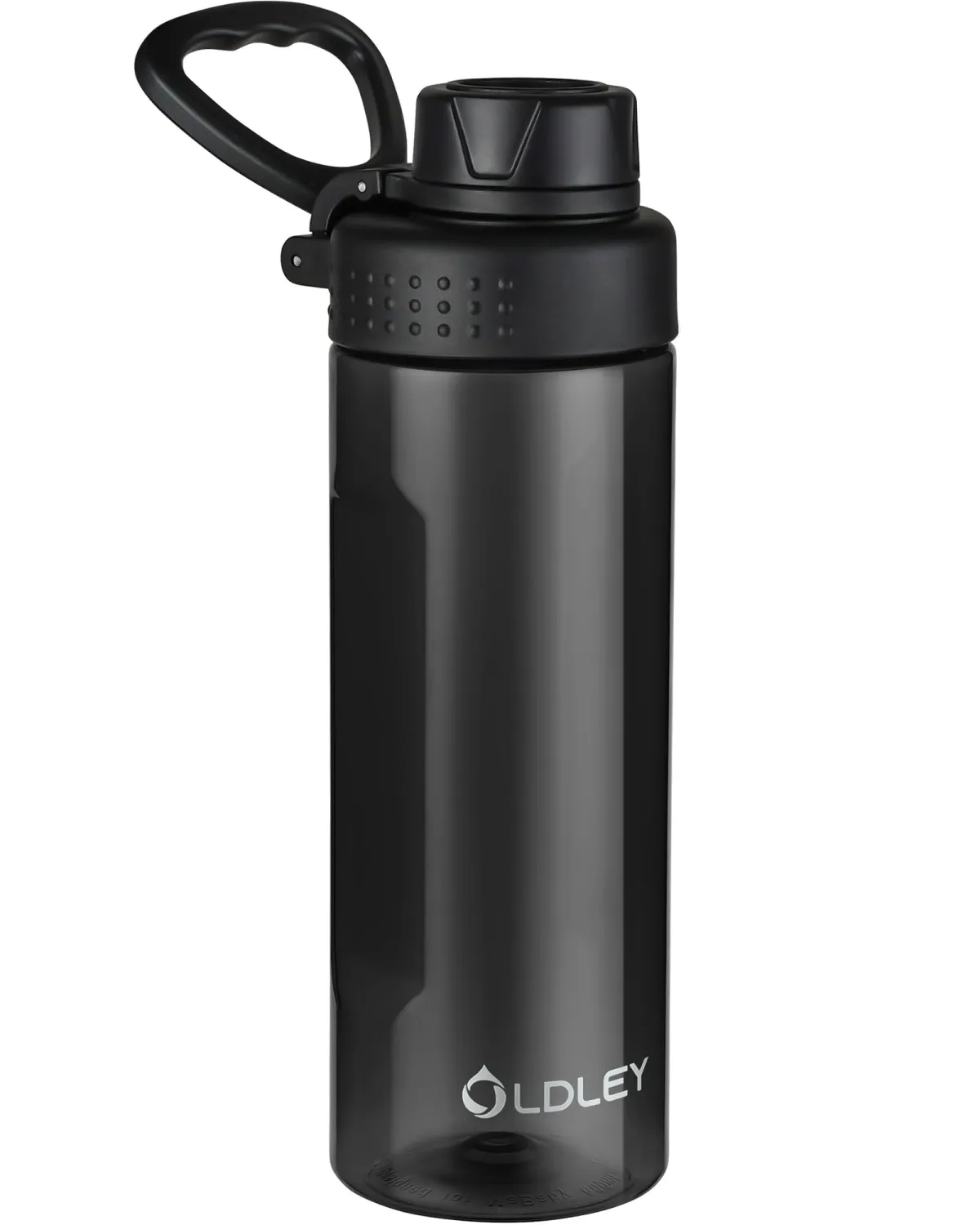 OLDLEY Water Bottles 20oz BPA Free Tritan Water Bottle with Carry Handle and Spout Lid, Leakproof Kids Water Bottle for Home,Travel, School, Outdoors,Black