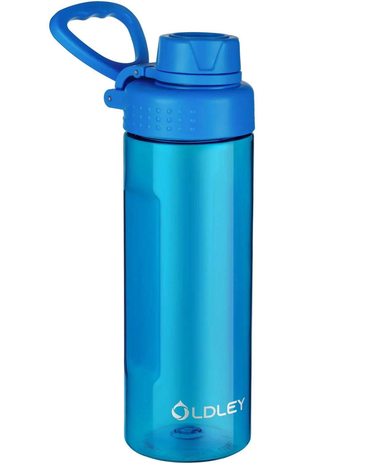 OLDLEY Water Bottles 20oz BPA Free Tritan Water Bottle with Carry Handle and Spout Lid, Leakproof Kids Water Bottle for Home,Travel, School, Outdoors, Blue