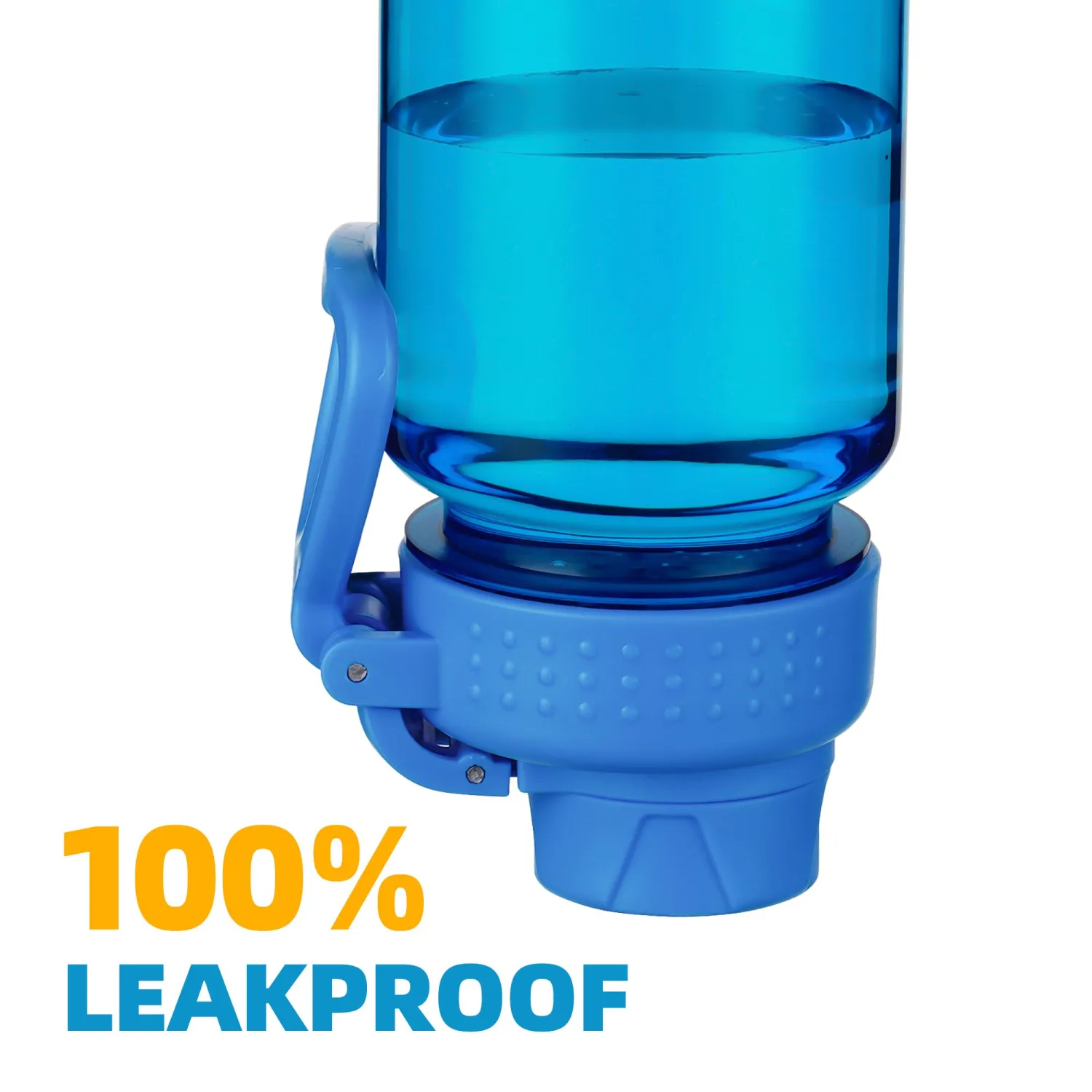 OLDLEY 32 oz Water Bottle, Sports Tritan Water Bottle with Carry Handle and Spout Lid, Leakproof & BPA Free Large Water Bottles for Home,Travel, School, Outdoors, Gym,Blue