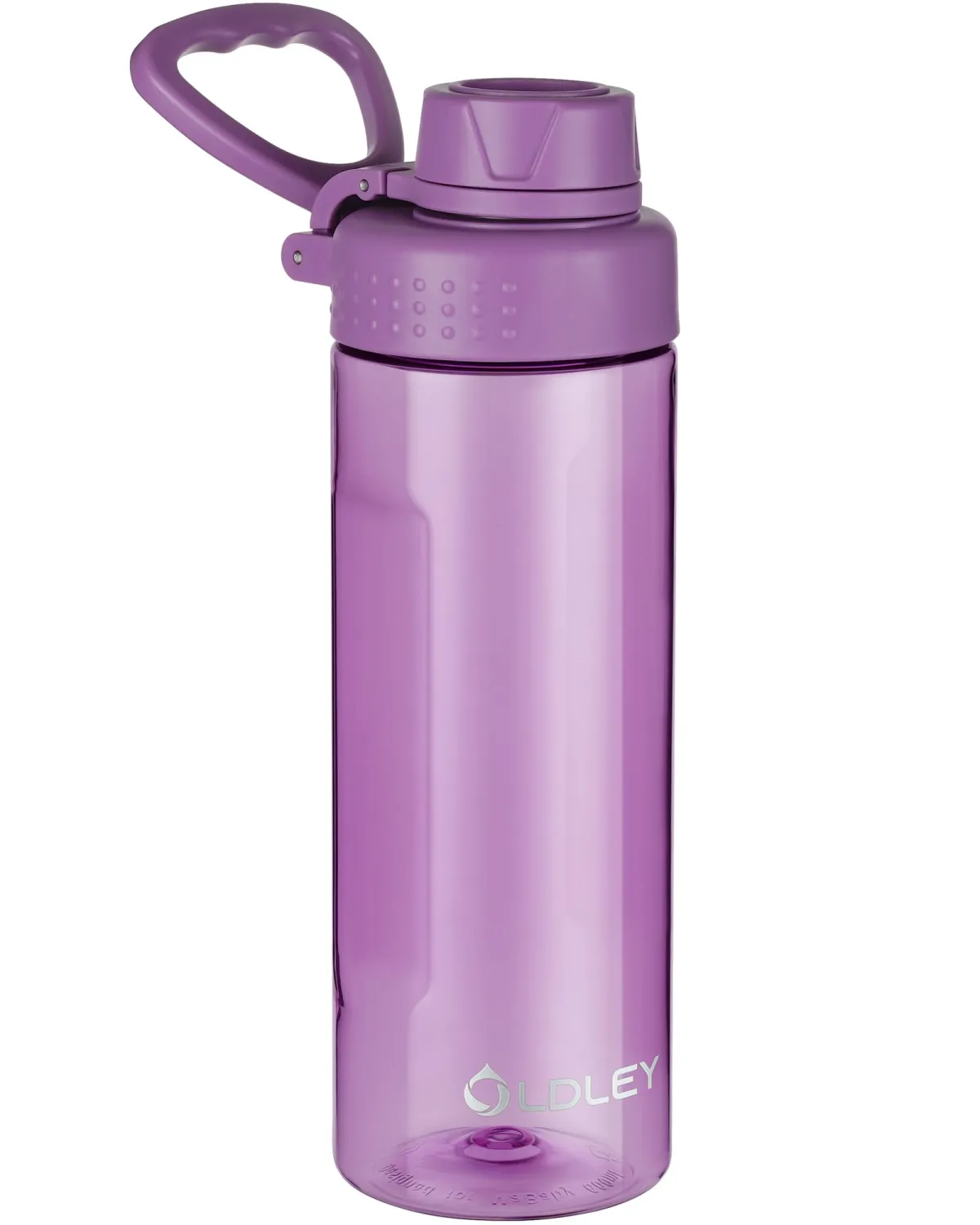 OLDLEY Water Bottles 20oz BPA Free Tritan Water Bottle with Carry Handle and Spout Lid, Leakproof Kids Water Bottle for Home,Travel, School, Outdoors, Dark Purple