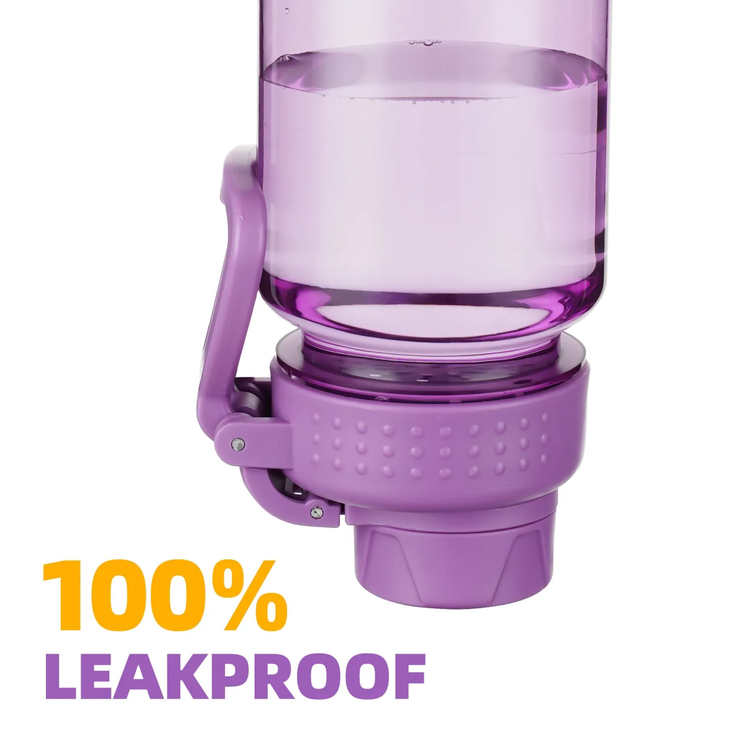 OLDLEY 32 oz Water Bottle, Sports Tritan Water Bottle with Carry Handle and Spout Lid, Leakproof & BPA Free Large Water Bottles for Home,Travel, School, Outdoors, Gym,Dark Purple