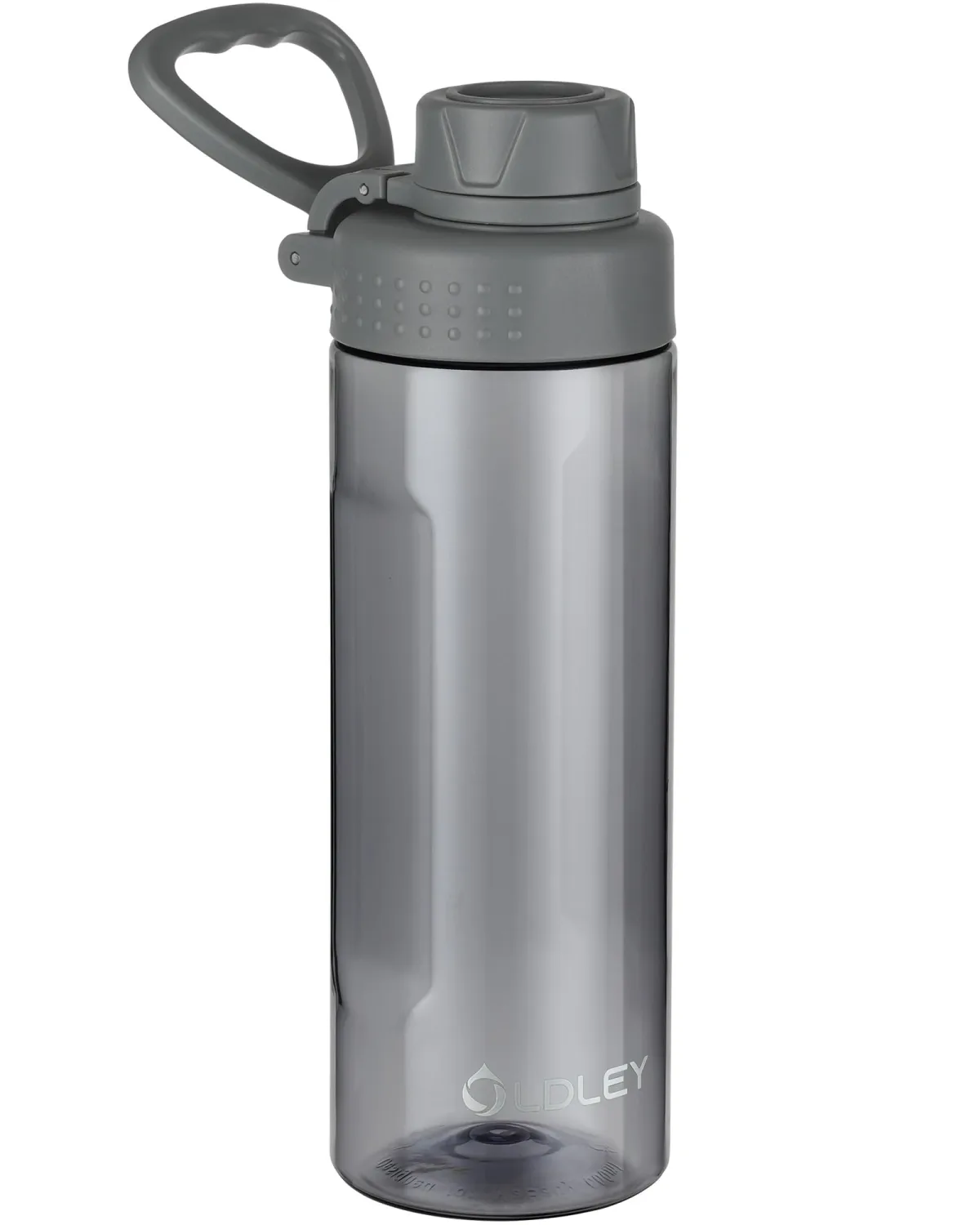 OLDLEY Water Bottles 20oz BPA Free Tritan Water Bottle with Carry Handle and Spout Lid, Leakproof Kids Water Bottle for Home,Travel, School, Outdoors, Gray
