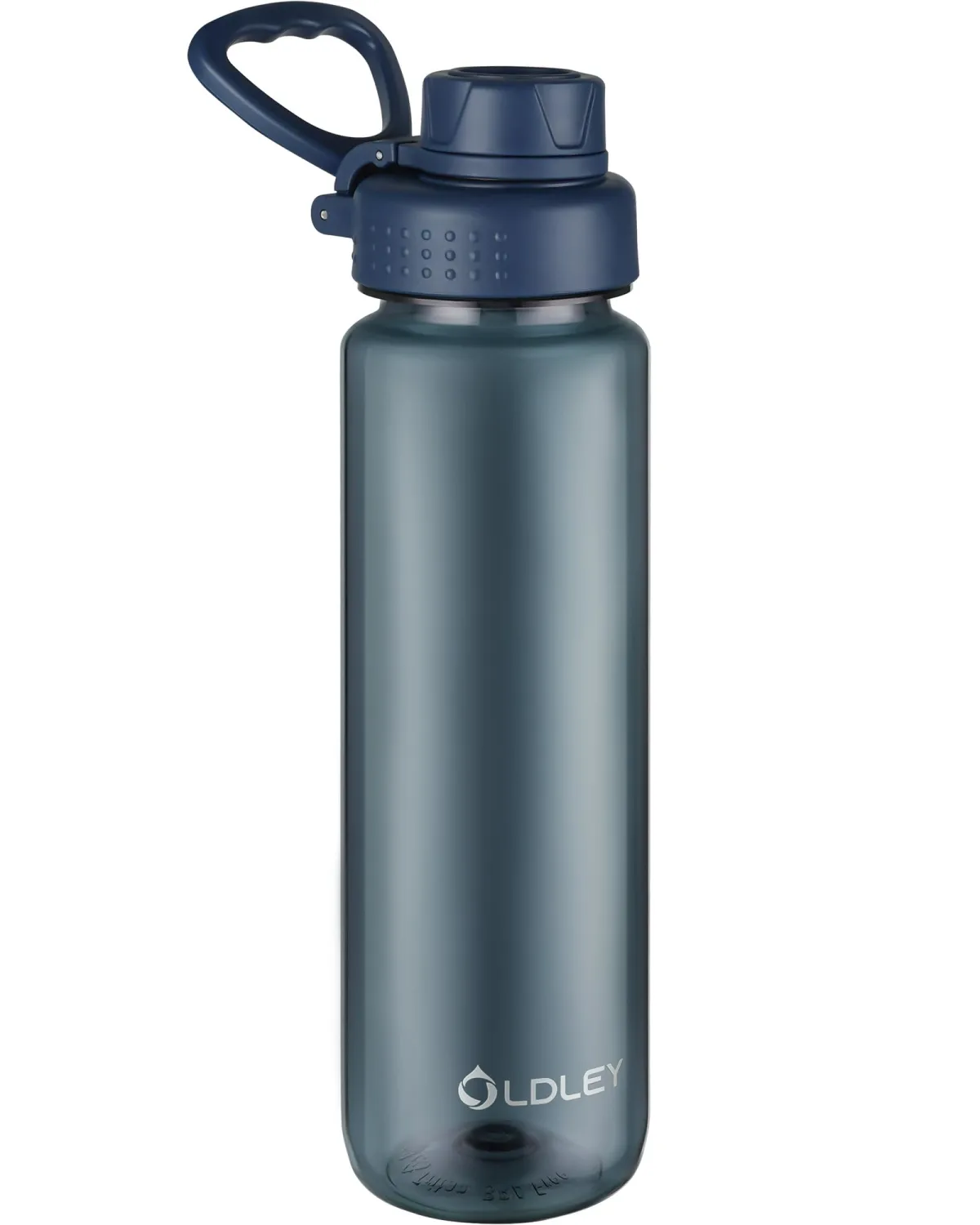 OLDLEY 32 oz Water Bottle, Sports Tritan Water Bottle with Carry Handle and Spout Lid, Leakproof & BPA Free Large Water Bottles for Home,Travel, School, Outdoors, Gym,Ink Blue