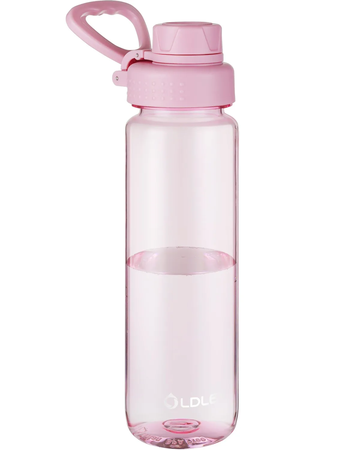 OLDLEY 32 oz Water Bottle, Sports Tritan Water Bottle with Carry Handle and Spout Lid, Leakproof & BPA Free Large Water Bottles for Home,Travel, School, Outdoors, Gym,Pink