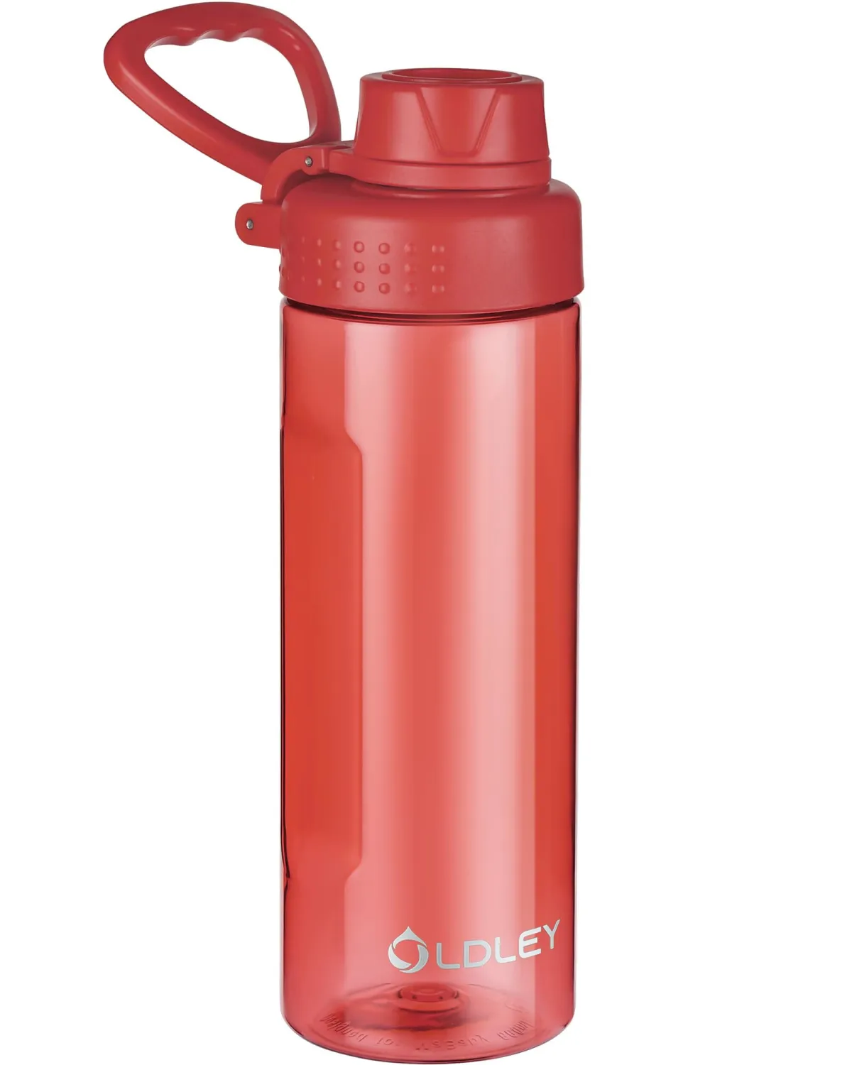 OLDLEY Water Bottles 20oz BPA Free Tritan Water Bottle with Carry Handle and Spout Lid, Leakproof Kids Water Bottle for Home,Travel, School, Outdoors,Red