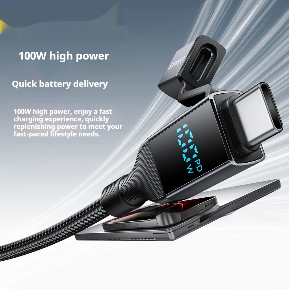 Digital Display 4-in-1 Data Cable Suitable For