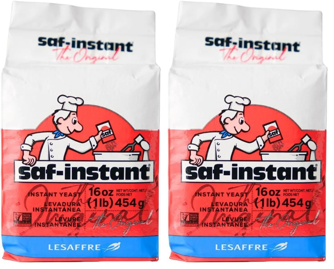 Saf Instant Yeast, 1 Pound Pouch (Pack of 2)