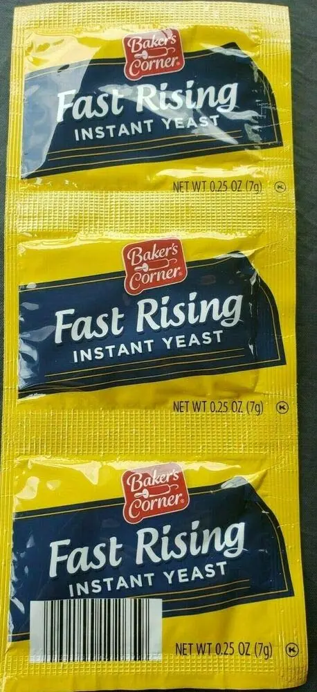 Rapid Rise Instant Fast Rising Yeast 1 Strip of 3 Baker